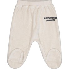 Civil Baby Adventure Awaıts Nakışlı 1-9 Ay Tek Alt Bebe - Bej