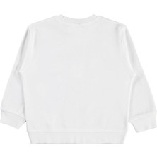 Civil Girls Kediler Baskılı 2-5 Yaş Sweatshirt - Ekru