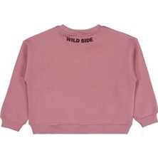 Civil Girls Papatya Nakışlı 6-9 Yaş Sweatshirt - Pembe