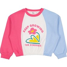 Civil Girls Keep Growing Baskılı 6-9 Yaş Sweatshirt - Ekru