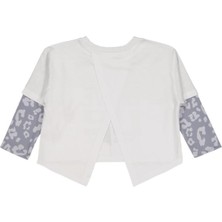 Civil Girls Leopar 2-5 Yaş Sweatshirt - Beyaz