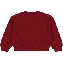 Civil Girls Düz 6-9 Yaş Sweatshirt - Bordo