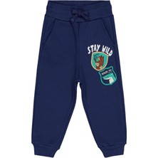 Civil Boys Stay Wıld Baskılı 2-5 Yaş Eşofman Altı - Lacivert