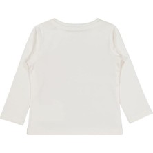 Civil Girls Selfie Baskılı 2-5 Yaş Sweatshirt - Ekru