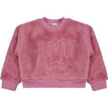 Civil Girls Love Nakışlı 2-5 Yaş Sweatshirt - Pembe