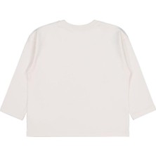 Civil Girls Büyük Çiçek Baskılı 2-5 Yaş Sweatshirt - Ekru