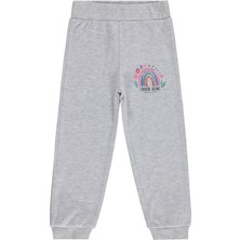 Civil Girls Rainbow Baskılı 2-5 Yaş Eşofman Altı - Gri