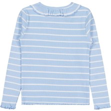Civil Girls Çizgili 6-9 Yaş Sweatshirt - Mavi
