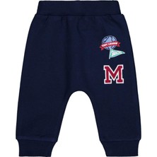 Civil Baby Logo ve M Nakışlı 6-18 Ay Tek Alt Bebe - Lacivert