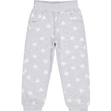 Civil Girls Kalp Baskılı 2-5 Yaş Eşofman Altı - Gri