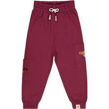 Civil Boys Opss ! Baskılı 6-9 Yaş Eşofman Altı - Bordo