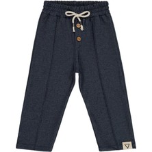 Civil Boys Beli Lastikli Süs Bağcıklı 2-5 Yaş Eşofman Altı - Lacivert