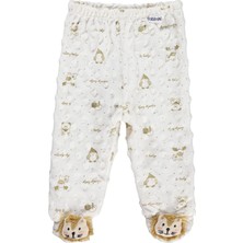 Mini Damla Civil Baby Desenli 1-6 Ay Tek Alt Bebe - Ekru 1-3 Ay