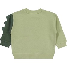 Civil Boys Sooo Hungry Baskılı 2-5 Yaş Sweatshirt - Haki