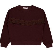 Civil Girls Püsküllü 10-13 Yaş Sweatshirt - Kahve