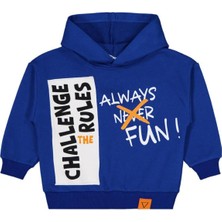 Civil Boys Cehallenge Baskılı 2-5 Yaş Sweatshirt - Mavi