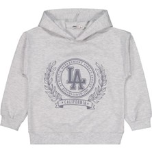 Civil Girls Calıfırnıa Baskılı 6-9 Yaş Sweatshirt - Gri
