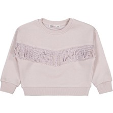 Civil Girls Püsküllü 2-5 Yaş Sweatshirt - Bej