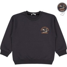 Civil Boys Prehıstorıc Baskılı 6-9 Yaş Sweatshirt - Gri