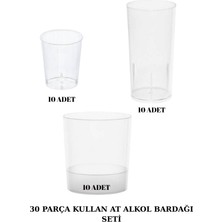 Yorulmaz Ambalaj 30 Parça Kullan At Kristal Kokteyl Bardak Seti