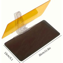 Techtic Araç Içi Güneşlik Vizörü Net Görünüm Güneş Işığı Önleme Gündüz ve Gece Far Önleyici