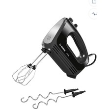 Bosch MFQ2420B El Mikseri 400 W Güç, Paslanmaz Çelik Aparatlar, Siyah/Gri Renk