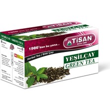 Tisan Yeşilçay (Yeşil Çay) Bitki Çayı 20 Sallama Poşet
