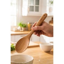 Bambum Caprino Bambu Kaşık 30x6.5 cm Sağlıklı Yemekler İçin İdeal Seçim