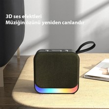 Eima Rgb Işıklı Taşınabilir Bluetooth Hoparlör – Mini Kablosuz Speaker