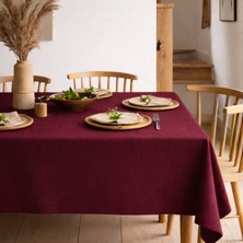 Morpheus Home Velura Series Masa Örtüsü Kadife Dokulu Bordo Çuha