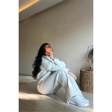 Neşeli Butik Kadın Oversize 3 Iplik Cepli Eşofman Takımı NM029