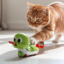 Runaway Kurmalı Salyangoz Kedi Oyuncağı Tüylü Kuyruk