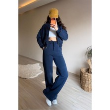 Neşeli Butik Kadın Oversize 3 Iplik Cepli Eşofman Takımı NM029