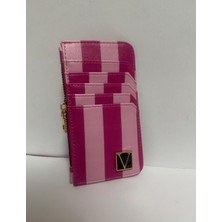 Calperia Kadın Fermuarlı Kartlık Fuşya Pembe