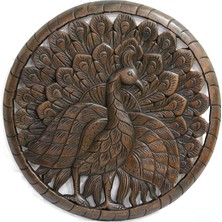 BT Teknik Ahşap Duvara Asmalı El Oyması Pano