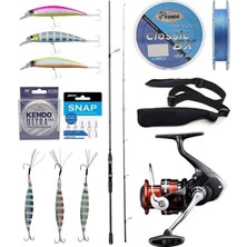 Yek Outdoor Spin Olta Seti Okuma Wave Up Spin 259CM 10-35GR 2 Parça Olta Kamışı&shimano Sienna 3000 Fg Spin Makinesi