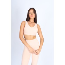 Softandbasic Içi Pedli Pembe Spor Bralet