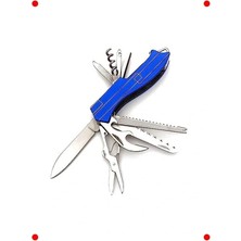 Calperia 11 Fonksiyonlu Çok Amaçlı Kamp Aleti Mavi