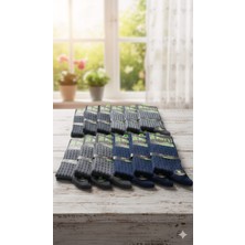 Dündar; Bambu Erkek Soket Çorap; Soft Yıkama/kokulu/dikişsiz; Mevsimlik; Asorti 12'li Kutu; 40-44