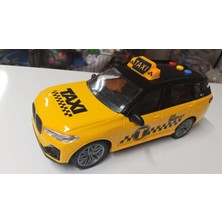 BNG STR Oyuncak Büyük Boy 23 cm Işıklı Sesli Sürt Bırak Sarı Taksi