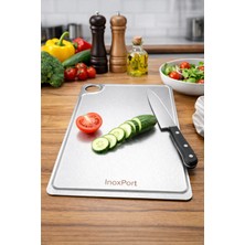 Inoxport Paslanmaz Çelik Kesme Panosu – 23×34 cm