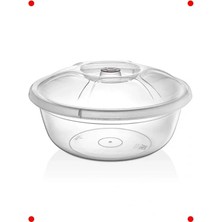 Calperia Kapaklı Şeffaf Hamur Yoğurma Leğeni 7.5 Litre