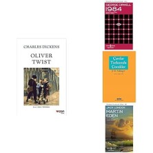 Türkiye İş Bankası Kültür Yayınları Oliwer Twist + George Orwell 1984 + Cavdar Tarlasinda Cocuklar + Martin Eden=(4 Kitap)