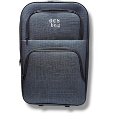 Chapel Öçs 510-26 Kareli Havlu Kumaş 2 Teker Büyük Boy Valiz