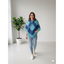 Panço Elemeği Örgü Yün Panço