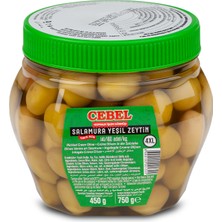 Cebel Yeşil Zeytin Salamura 450 gr Pet 4xl (141-160 Kalibre)
