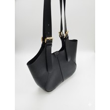 Aysefe Hakiki Deri El Yapımı Fermuarlı Organizerli Kadın Omuz Çantası