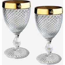 Vista Alegre Bicos Altın Cam Kadeh Seti 280 ml