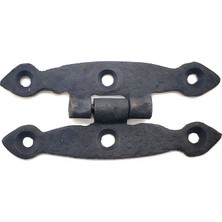 MiraLive Antika Tarz Dekoratif Pirinç Dar Menteşe - 75X39 Mm, Oksit