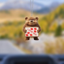 Prtp-Prototip Elektronik & Hobi Araba Ayna Süsü, Araba Süsü, Çanta Aksesuarı - Seni Seviyorum - Pleksi Malzeme, Uv Baskılı - 020